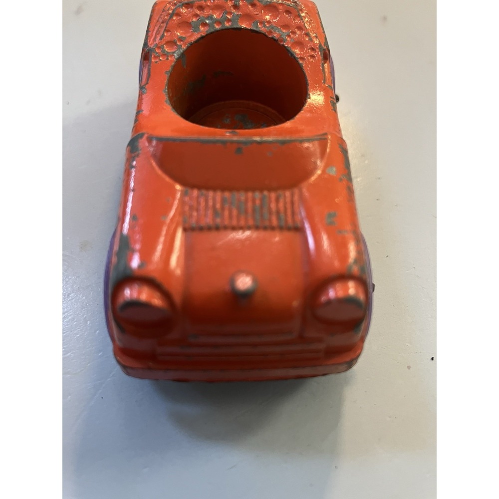 1968  Tootsie Toy  Diecast Orange / Purple for Little People  - Vintage Car